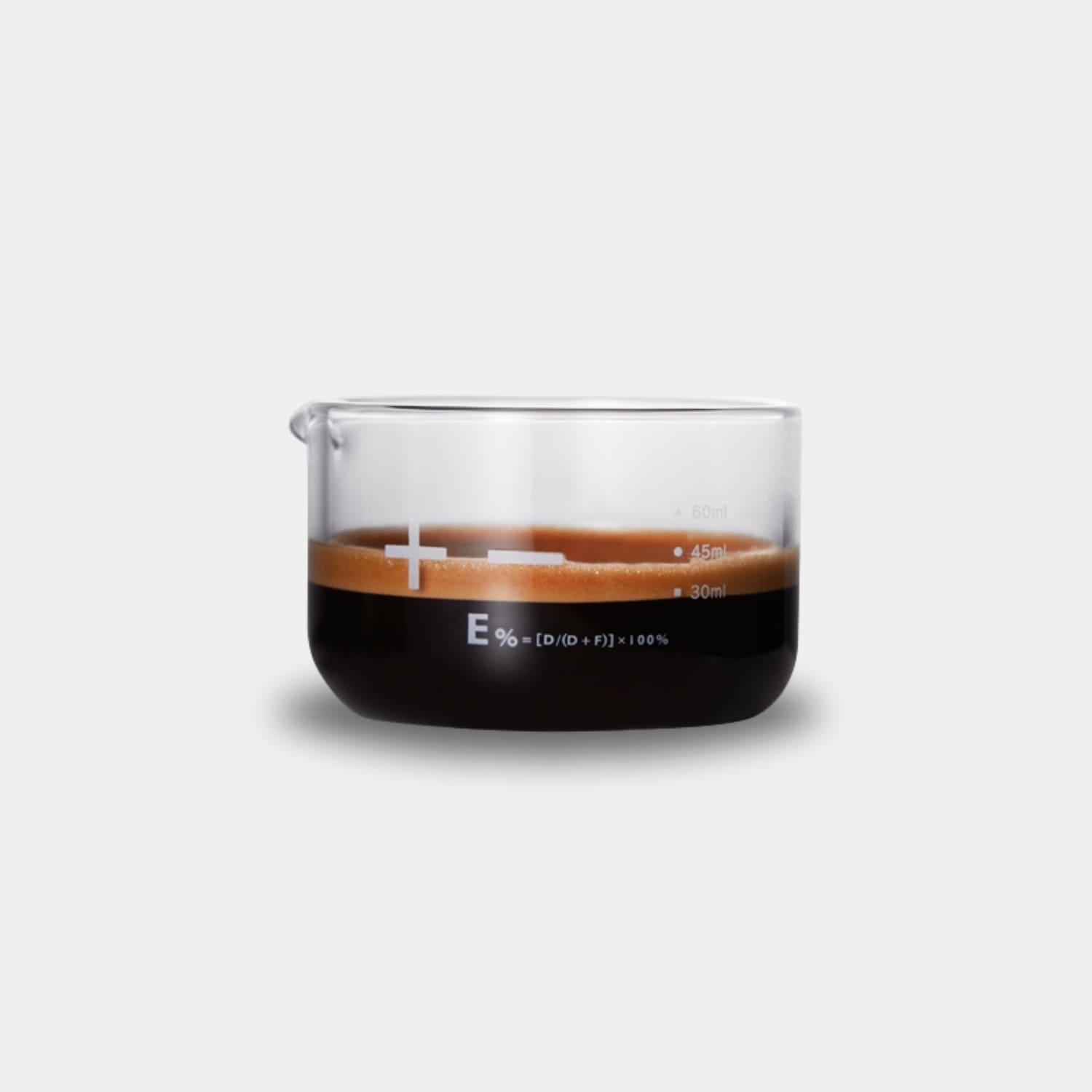 Tazza da espresso in vetro borosilicato